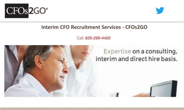 Interim CFO Recruitment Services - CFOs2GO