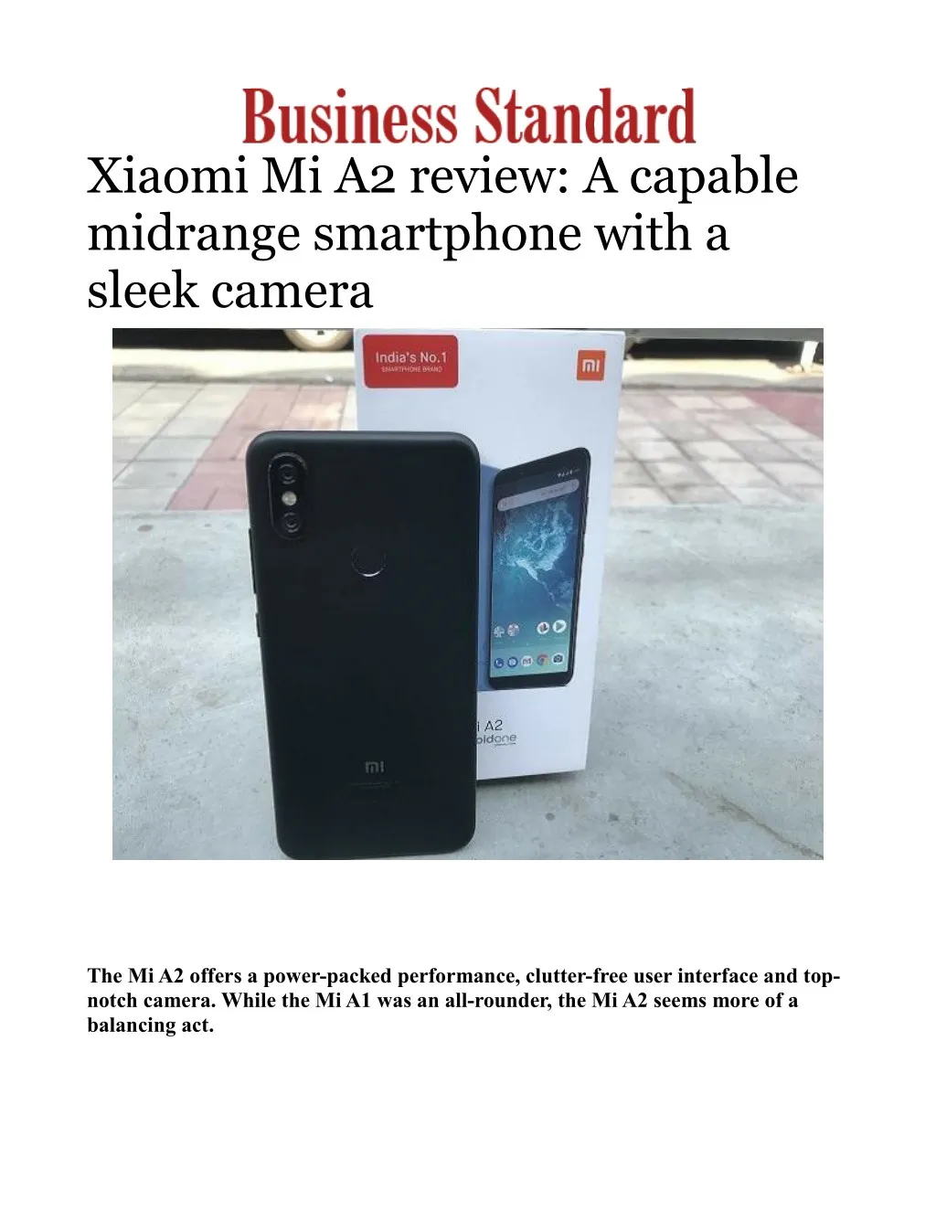 xiaomi mi a2 review a capable midrange smartphone