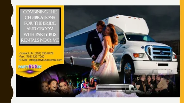 Combining the Celebrations for the Bride and Groom with Limo Service Near Me