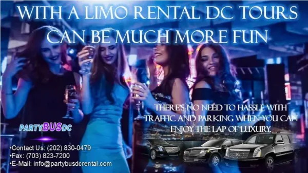 With a Limo Rental Bethesda Tours Can Be Much More Fun