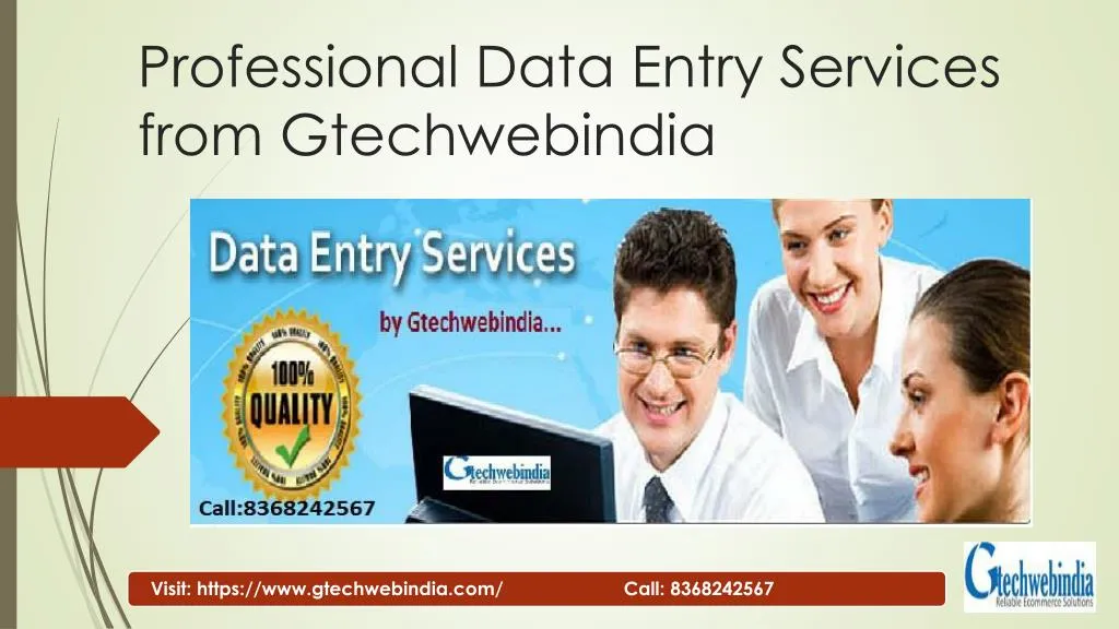 professional data entry services from gtechwebindia