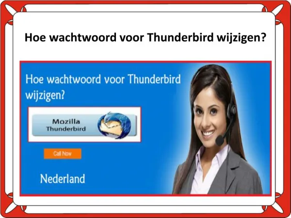 Hoe wachtwoord voor Thunderbird wijzigen?