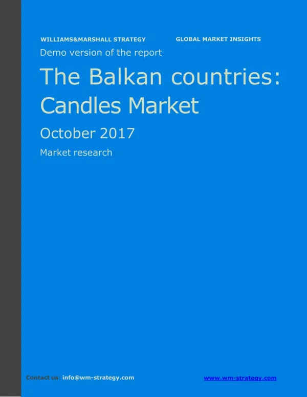 WMStrategy Demo Balkan countries Candles Market October 2017