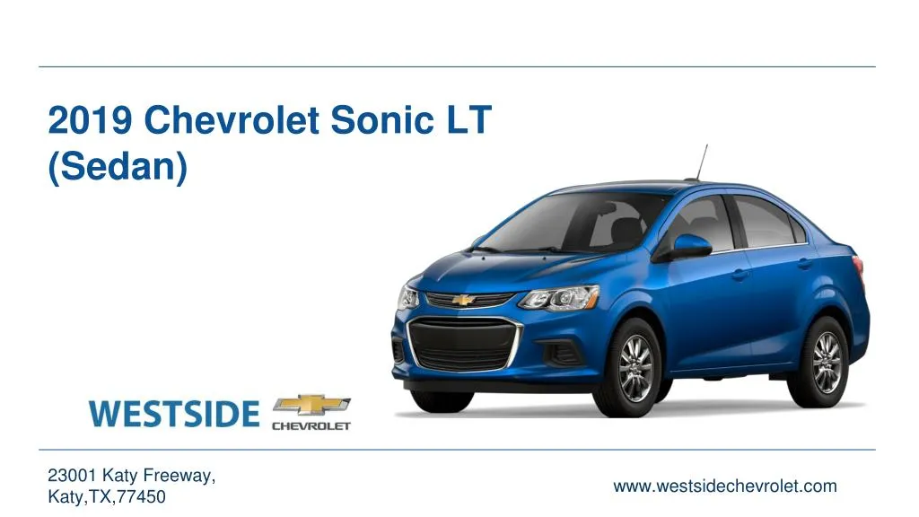 2019 chevrolet sonic lt sedan