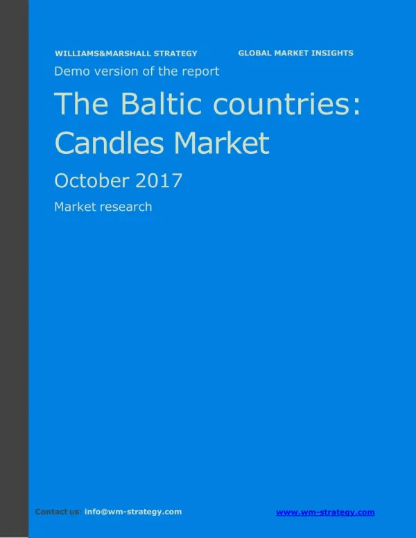 WMStrategy Demo Baltic countries Candles Market October 2017