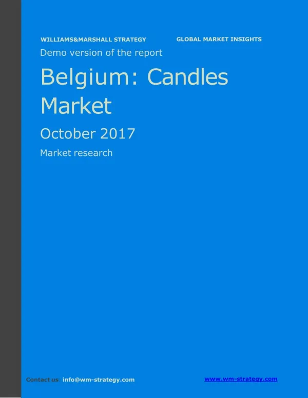 WMStrategy Demo Belgium Candles Market October 2017