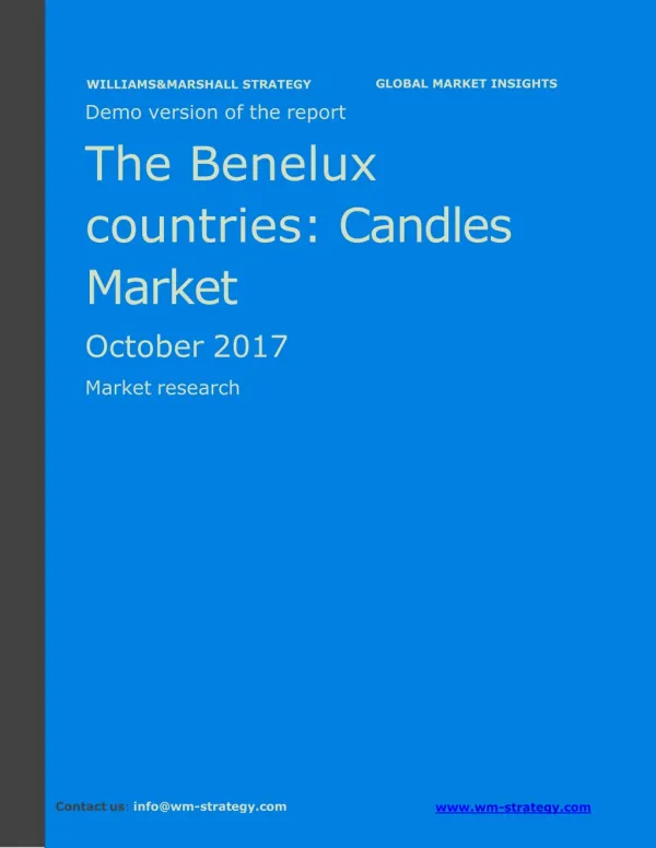 WMStrategy Benelux countries Candles Market October 2017
