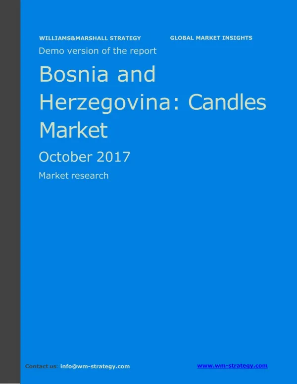 WMStrategy Demo Bosnia and Herzegovina Candles Market October 2017