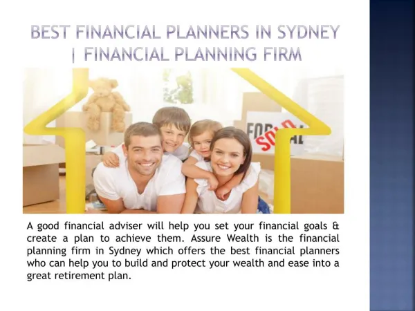 Best Financial Planners in Sydney | Financial Planning Firm