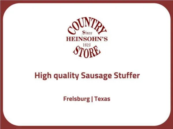 Shop best Sausage Stuffer - Texastastes