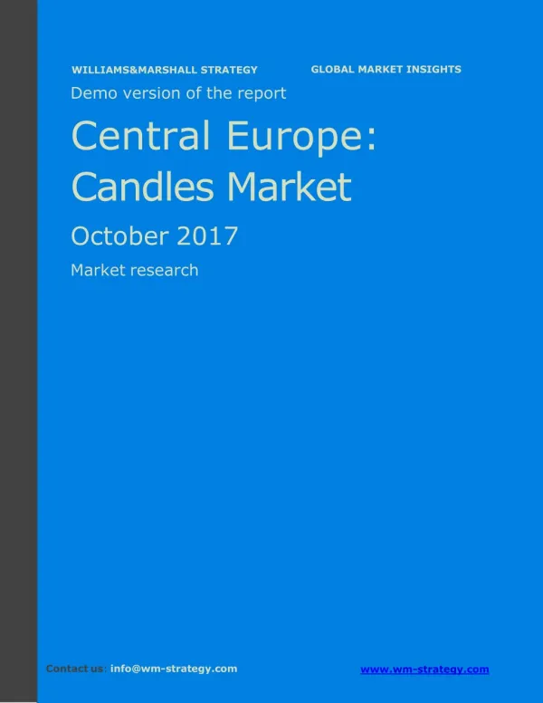WMStrategy Demo Central Europe Candles Market October 2017