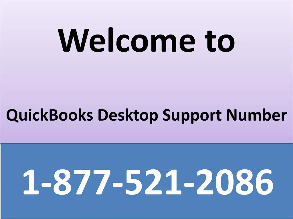 welcome to quickbooks desktop support number