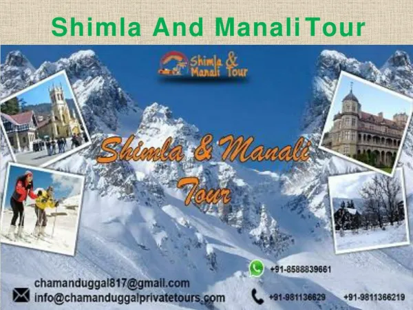 Shimla and Manali Tour Package from Delhi