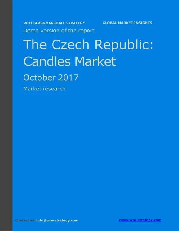 WMStrategy Demo The Czech Republic Candles Market October 2017