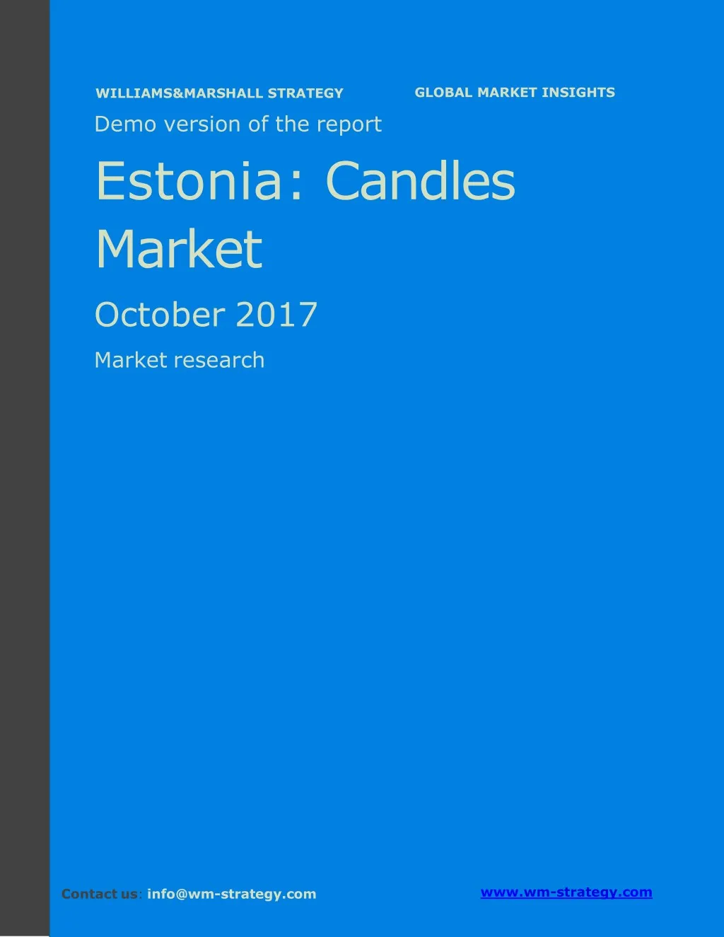 demo version estonia candles market september 2017