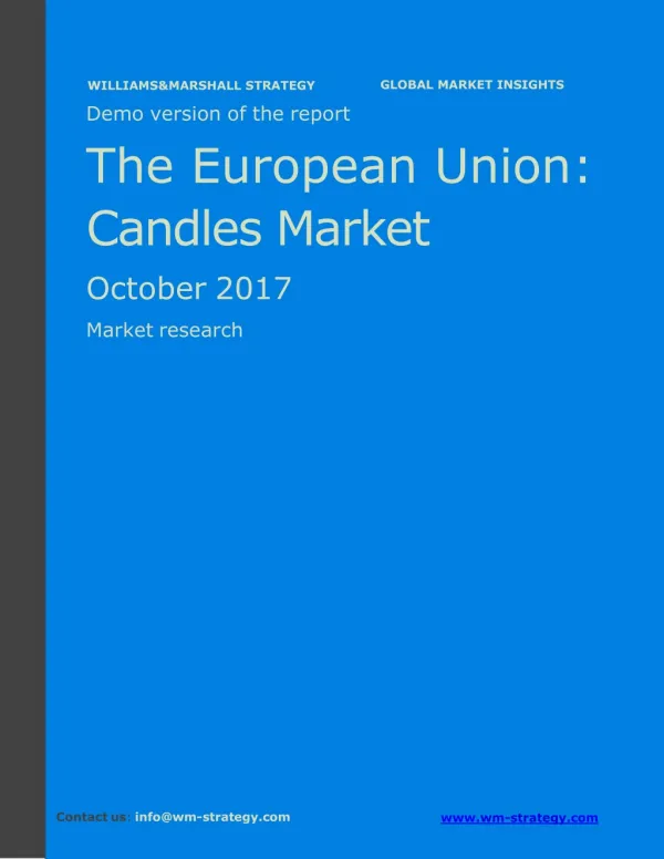 WMStrategy Demo The European Union Candles Market October 2017