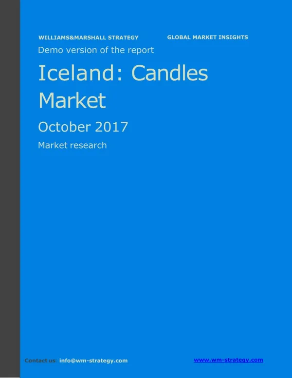 WMStrategy Demo Iceland Candles Market October 2017