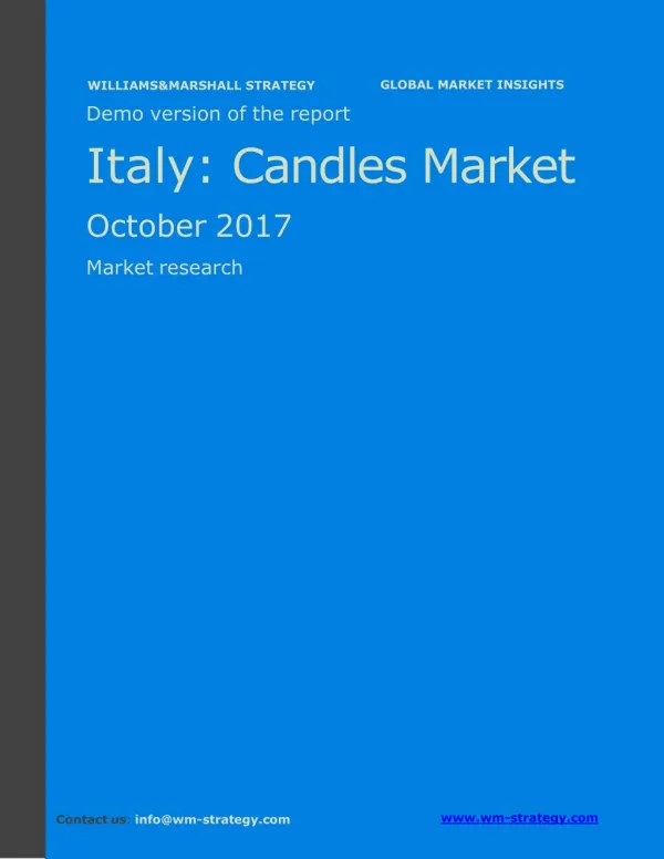 WMStrategy Demo Italy Candles Market October 2017