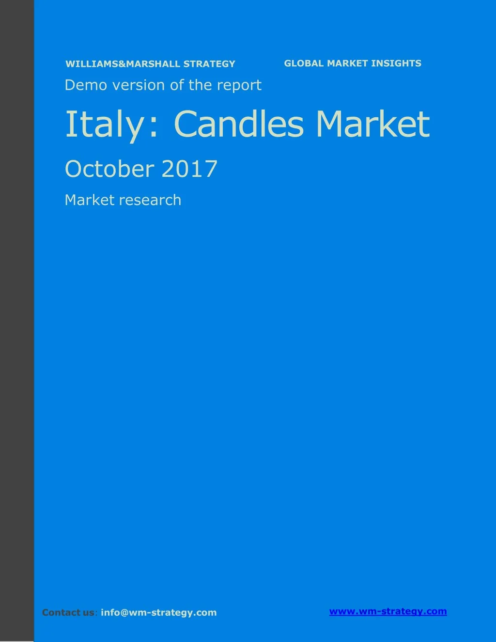 demo version italy candles market september 2017