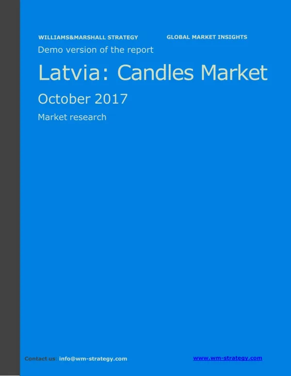 WMStrategy Demo Latvia Candles Market October 2017