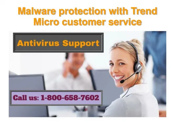 Call 1-800-658-7602 Malware protection with Trend Micro customer service