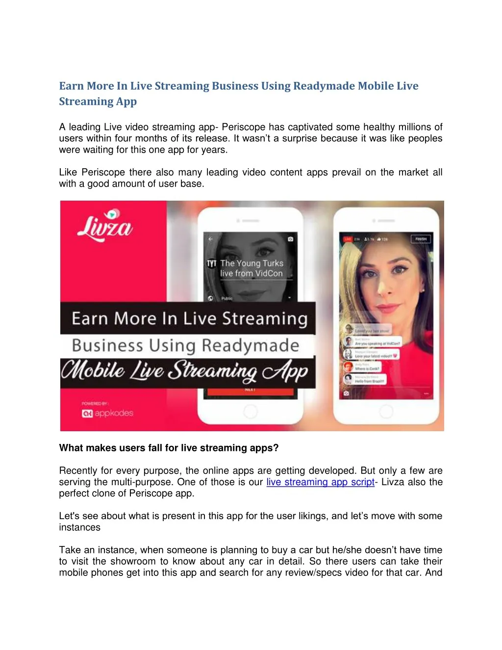 earn more in live streaming business using