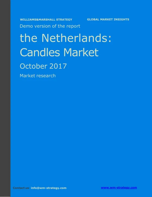 WMStrategy Demo The Netherlands Candles Market October 2017