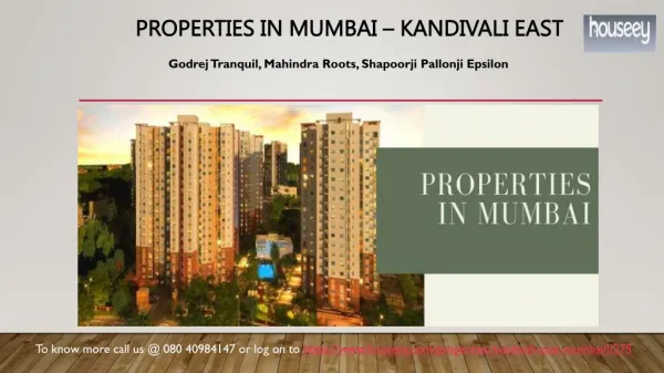Residential Properties | Mumbai | Kandivali East | Houseey