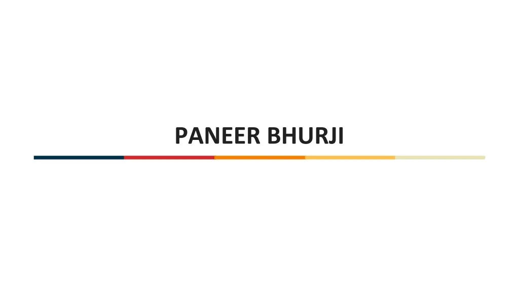 paneer bhurji