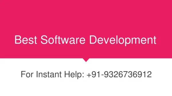 Best Software Development