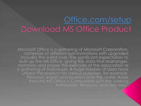 office com setup download ms office product