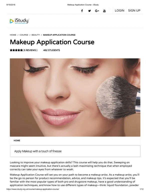 Makeup Application Course - John Academy