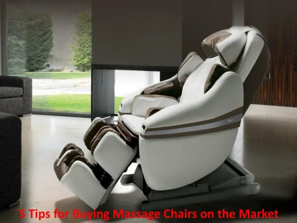 5 Tips for Buying Massage Chairs on the Market