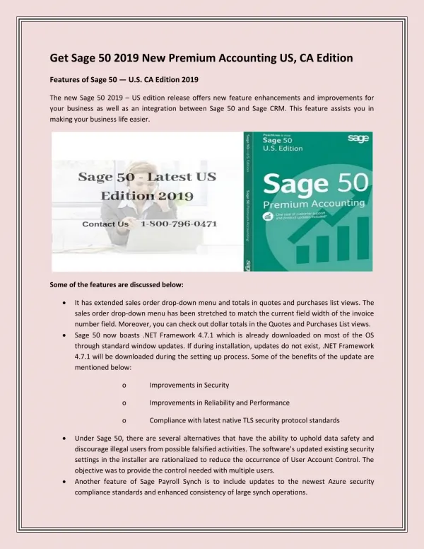Get Sage 50 2019 New Premium Accounting US, CA Edition
