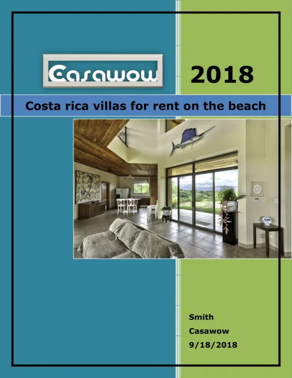 Costa rica villas for rent on the beach