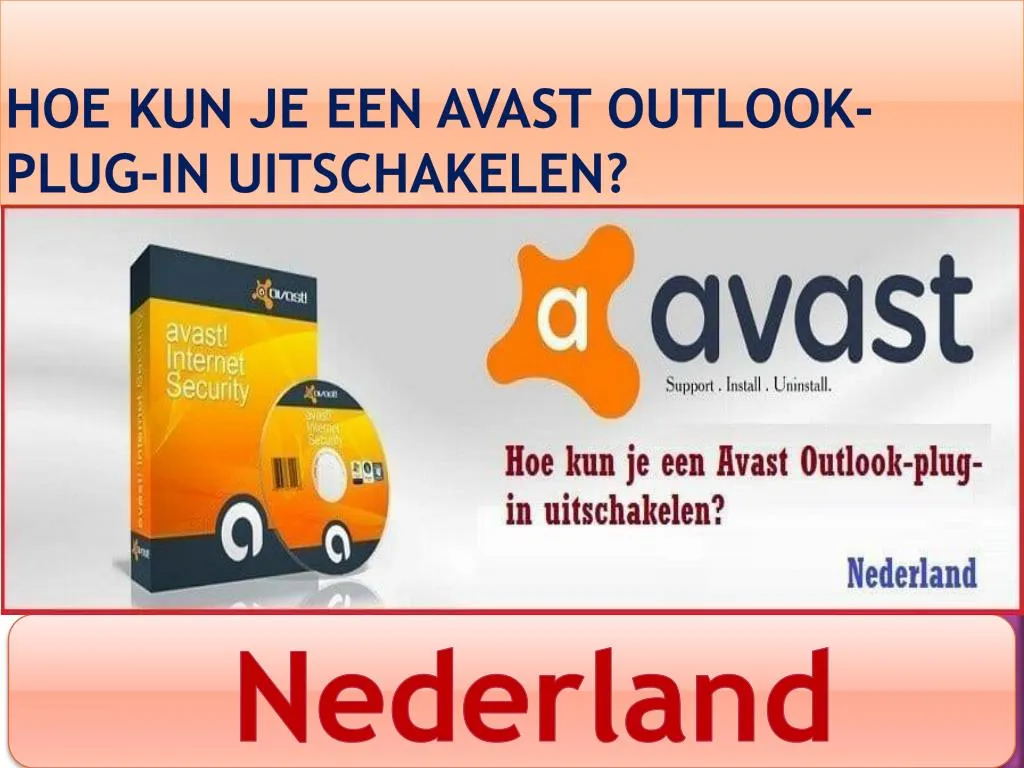 hoe kun je een avast outlook plug in uitschakelen