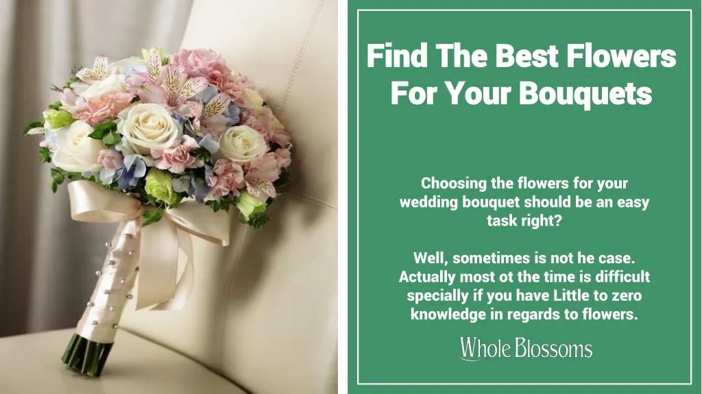 find the best flowers for your bouquets
