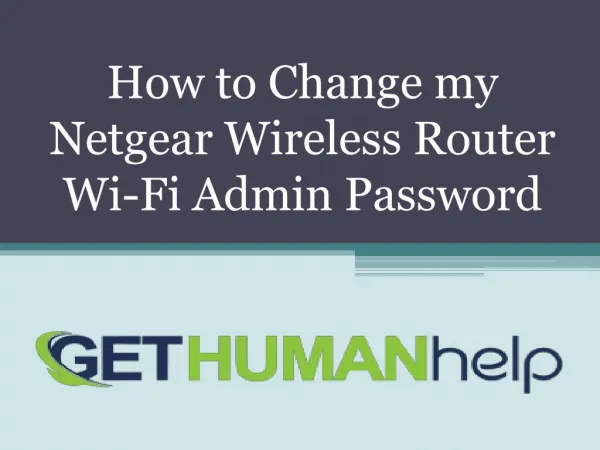 How to Reset Netgear Wireless Router Wi-Fi Admin Password