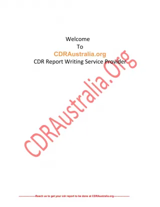 CDR Sample for Telecommunication Engineers PDF - slide 1