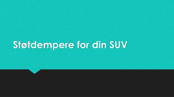 st tdempere for din suv
