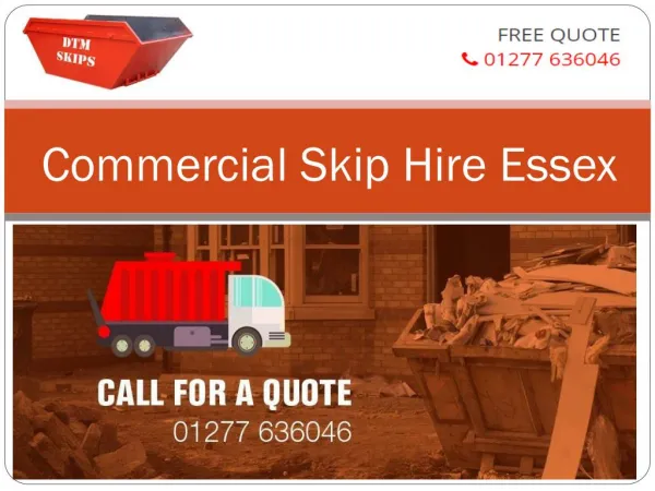 Commercial Skip Hire Essex