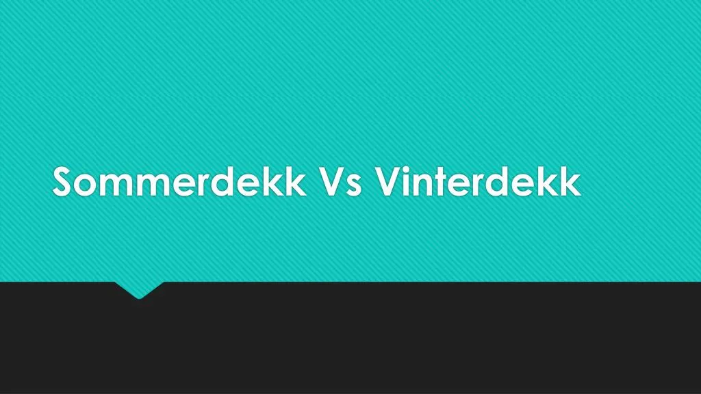 sommerdekk vs vinterdekk