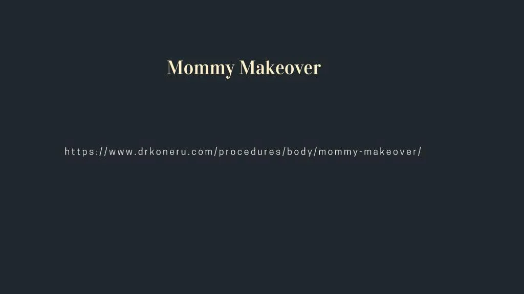 mommy makeover