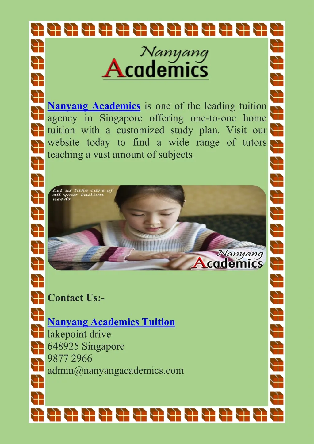 nanyang academics is one of the leading tuition