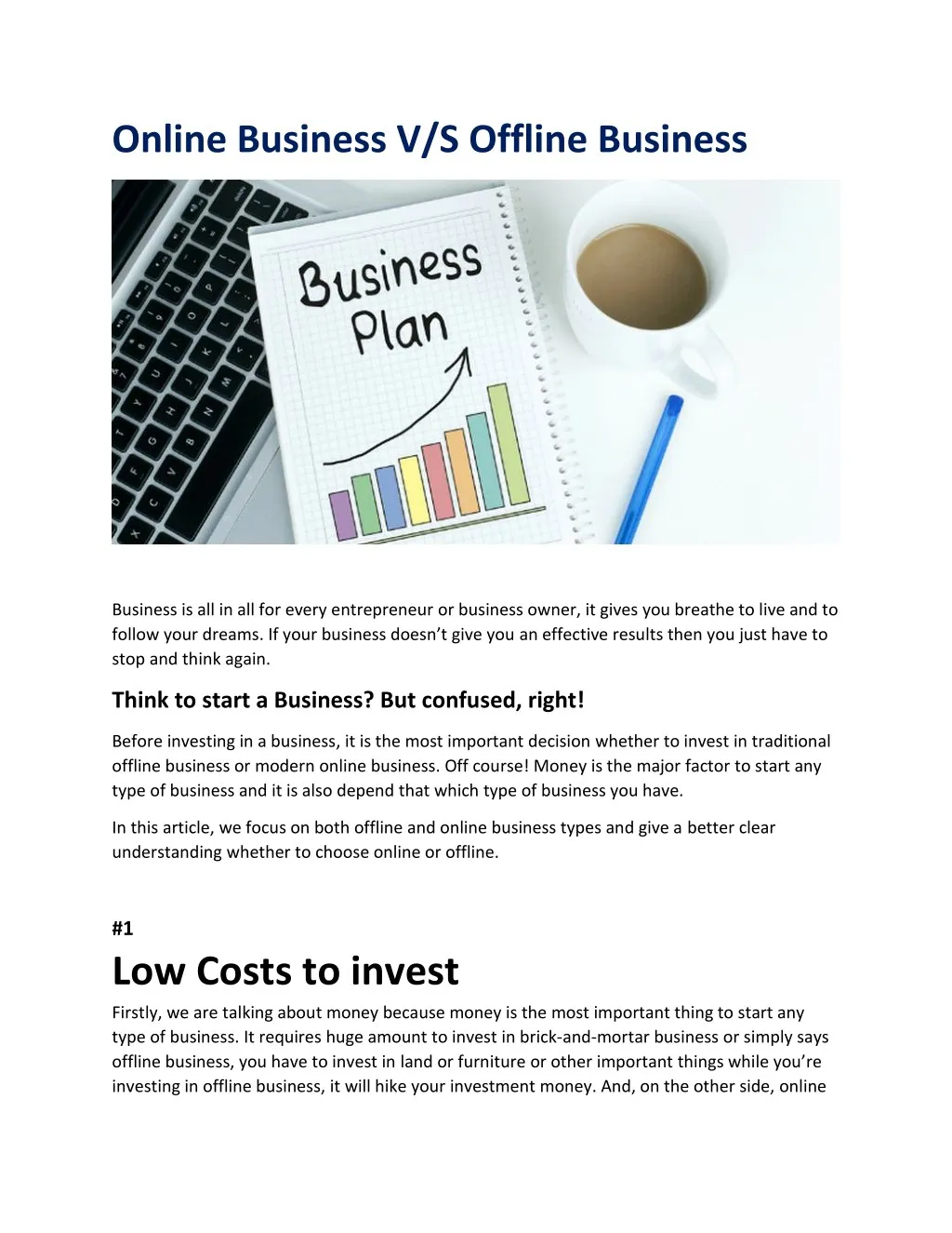 online business v s offline business