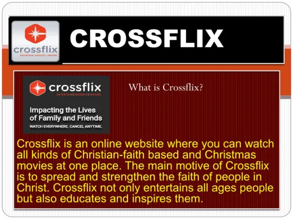 Why to choose Crossflix to watch faith movies?