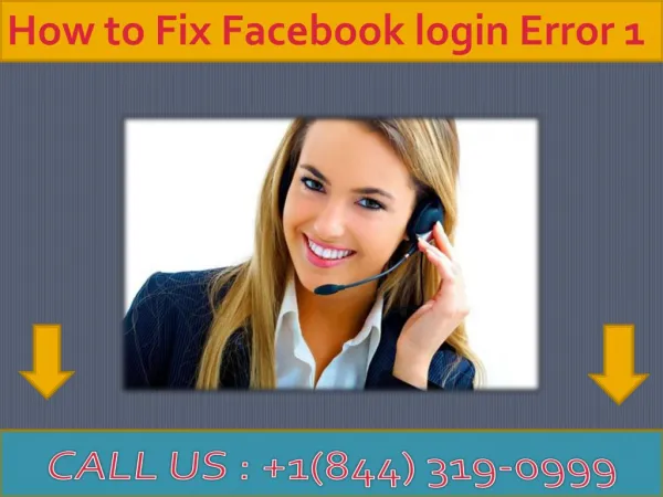 How to Fix Facebook login Error 1 | call 1-844-319-0999