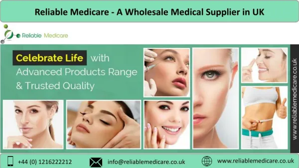 Reliable Medicare - A Wholesale Medical Supplier in UK