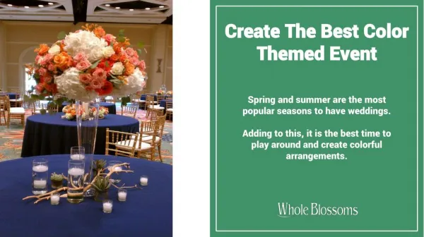 Choose the best Floral centerpieces for your themed wedding
