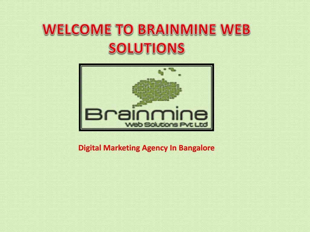 welcome to brainmine web solutions